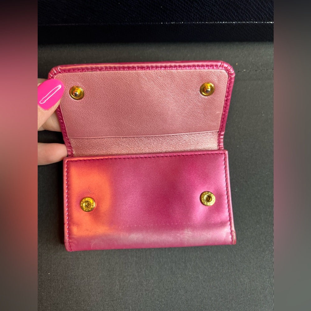 Authentic Pink Prada Key Wallet - image 3
